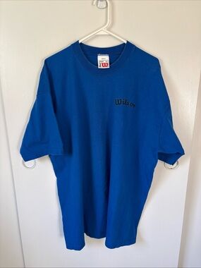 Vintage 90’s Wilson Blue Men’s T-Shirt Sz 2XL  Made In USA